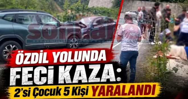 Özdil Yolunda Feci Kaza: 2’si Çocuk 5 Kişi Yaralandı
