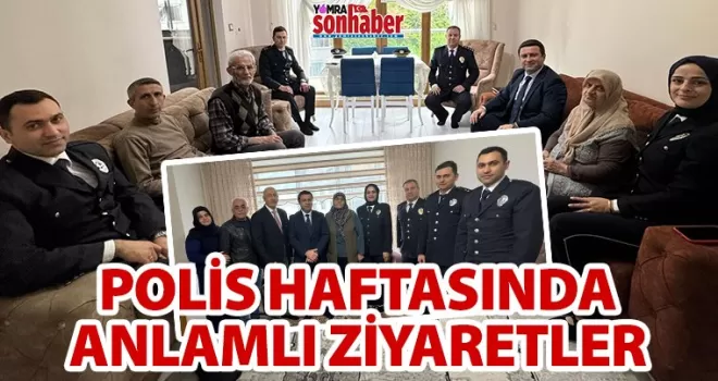 Polis haftasında anlamlı ziyaret