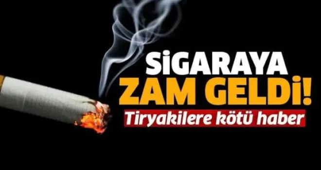 Raflar boşaltılmıştı, Sigaraya zam geldi!