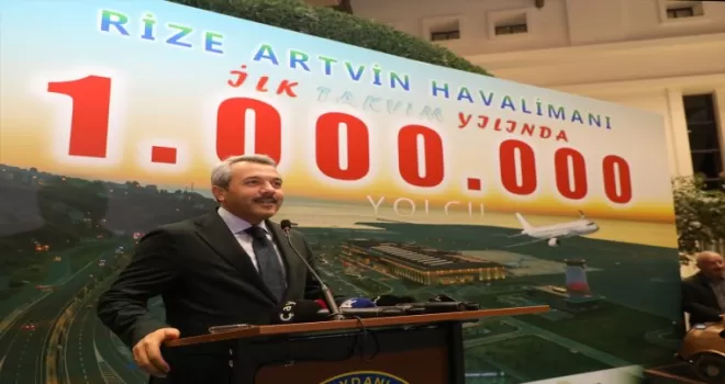 Rize-Artvin Havalimanı’nda yolcu sayısı 1 milyonu aştı