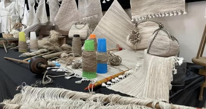 Rize'de eski okul binası kendir ipliği dokuma atölyesine dönüştürüldü