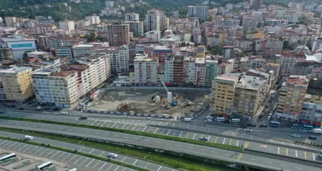 Rize'de kentsel dönüşüm çalışmaları devam ediyor