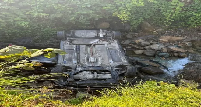 Rize’de otomobil köprüden düştü, 1 kişi öldü, 1 kişi yaralandı