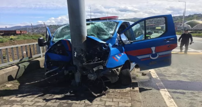 Rize’de trafik kazasında 3 asker yaralandı
