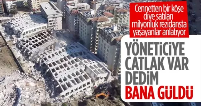 Rönesans Rezidans’ın eski sakini: Çatlakları görünce taşındım