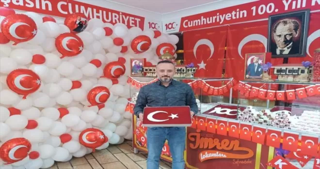 Safranbolu’da lokum üreticisi 100. yıla özel “Cumhuriyet Köşesi“ hazırladı