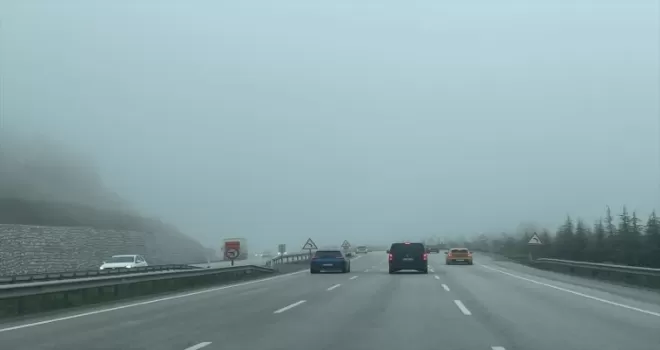 Samsun-Ankara kara yolunda sis etkili oluyor