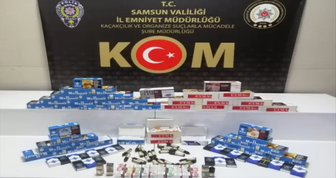 Samsun'da 11 bin 300 filtreli sigara kağıdı ele geçirildi