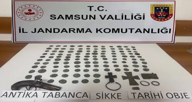 Samsun’da 120 sikke ele geçirildi
