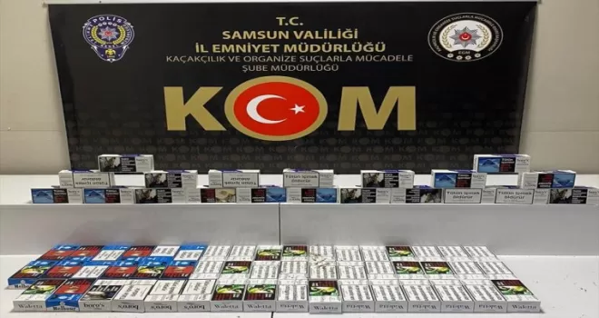 Samsun'da 14 bin filtreli sigara kağıdı ele geçirildi