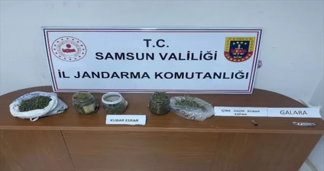 Samsun'da 2 kilo 340 gram esrar geçirildi, 1 zanlı yakalandı