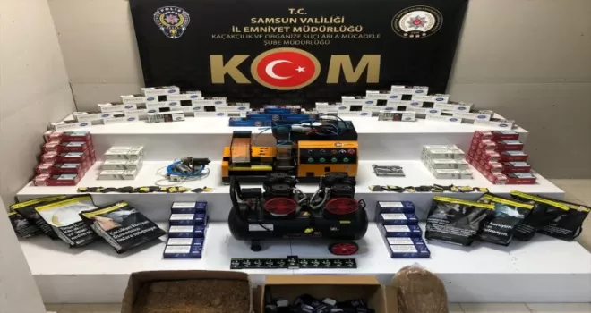 Samsun'da 21 bin 860 filtreli sigara kağıdı ele geçirildi