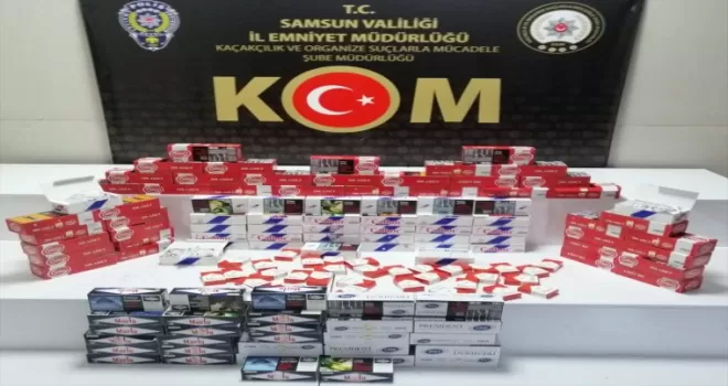 Samsun’da 21 bin filtreli sigara kağıdı ele geçirildi