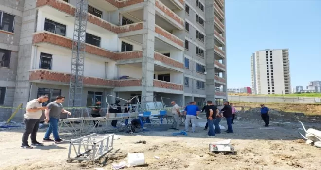 Samsun’da 22’inci kattan zemine düşen işçi hayatını kaybetti