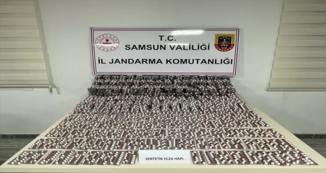 Samsun’da 32 bin 75 sentetik ecza ele geçirildi