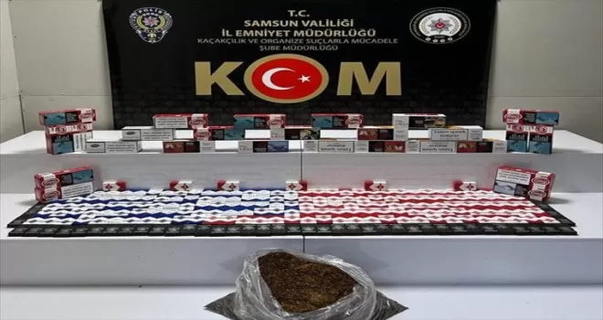Samsun'da 9 bin 580 filtreli sigara kağıdı ele geçirildi