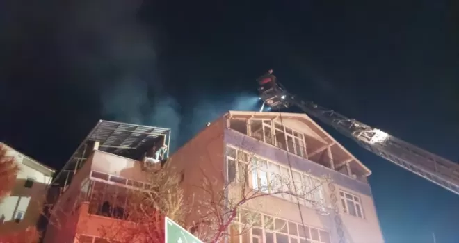 Samsun’da baca yangını hasara neden oldu