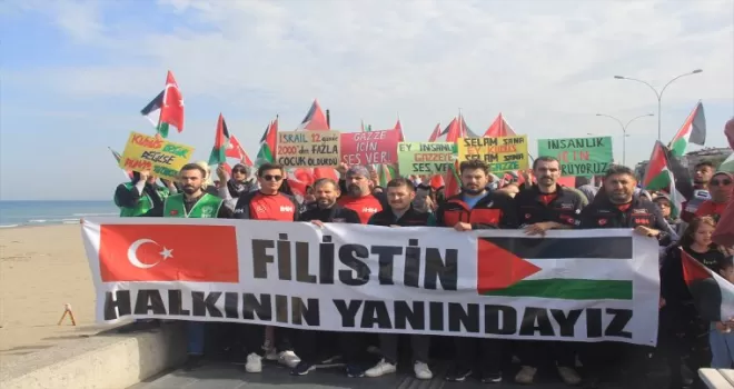 Samsun’da “Büyük Filistin Yürüyüşü“ düzenlendi
