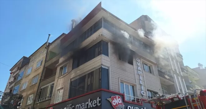 Samsun’da çıkan ev yangını söndürüldü