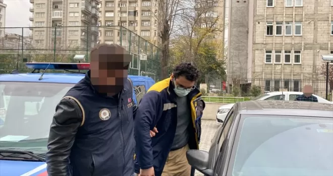 Samsun'da DEAŞ operasyonunda yakalanan 4 zanlı adliyede