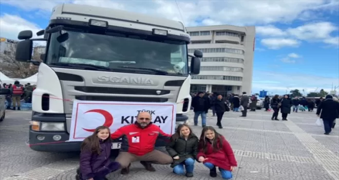 Samsun’da deprem bölgesine yardım