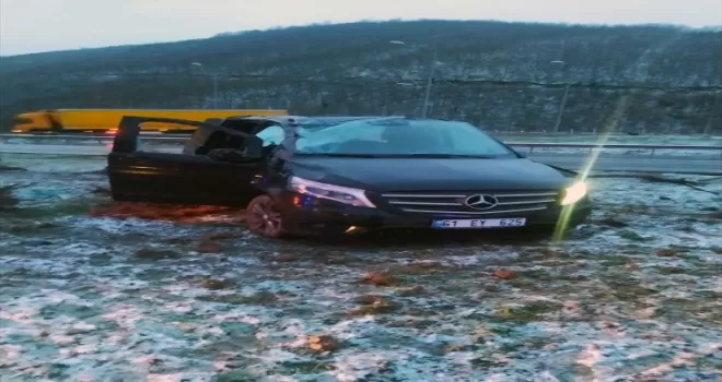 Samsun’da devrilen minibüsteki 5 kişi yaralandı