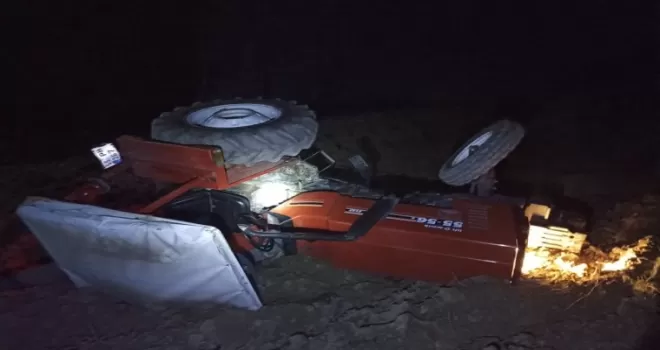Samsun'da devrilen traktörün altında kalan sürücü yaşamını yitirdi