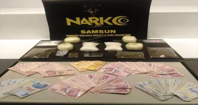 Samsun'da düzenlenen uyuşturucu operasyonunda 2 zanlı tutuklandı