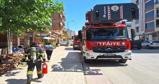 Samsun’da fırın bacasında çıkan yangın söndürüldü