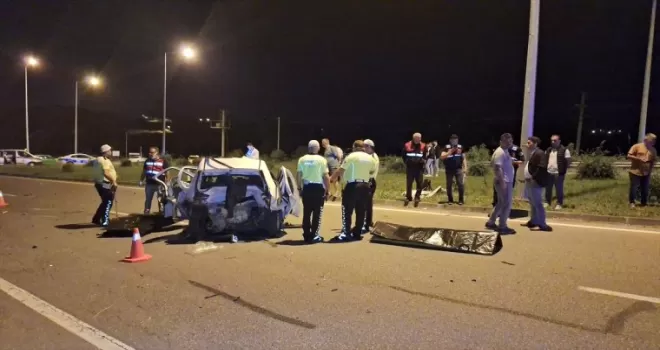 Samsun’da iki otomobilin çarpıştığı kazada 3 kişi öldü