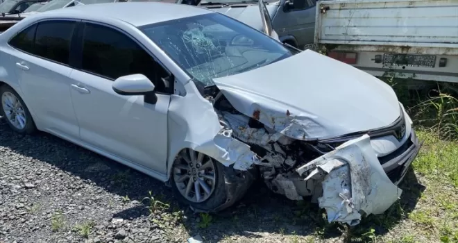 Samsun’da iki otomobilin çarpıştığı kazada 3 kişi yaralandı