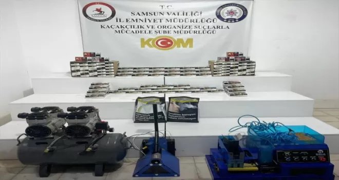 Samsun’da kaçak tütün ve sigara operasyonunda bir zanlı yakalandı