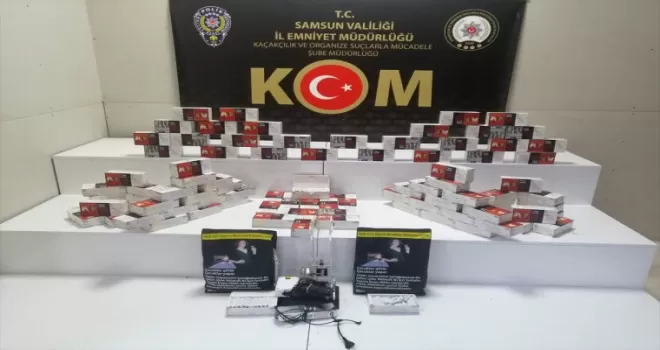 Samsun'da kaçak tütün ve sigara operasyonunda bir zanlı yakalandı