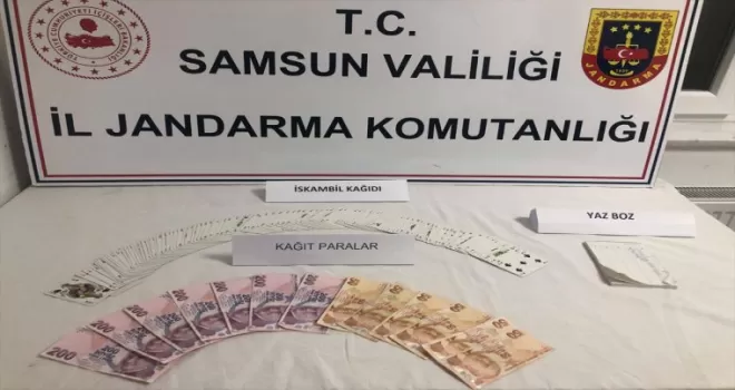 Samsun’da kumar oynayan 10 kişiye 40 bin 550 lira ceza verildi