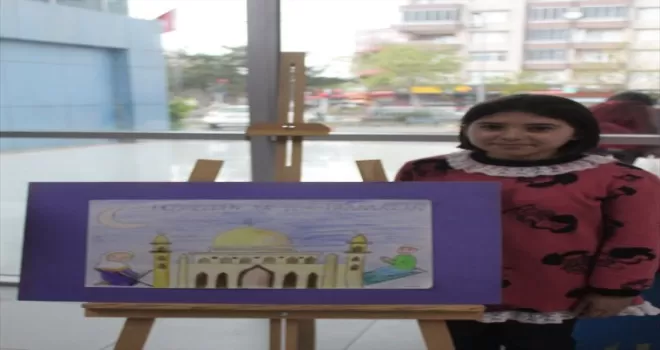 Samsun’da minik öğrenciler ramazan temalı resim sergisi açtı