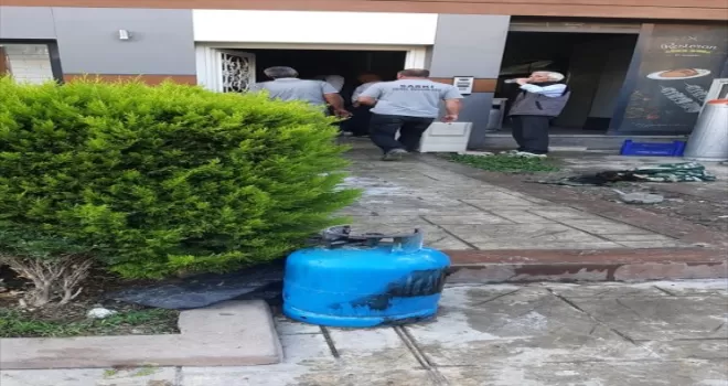 Samsun’da mutfak tüpü alev aldı