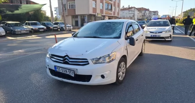 Samsun’da otomobilin çarptığı bisiklet sürücüsü ağır yaralandı
