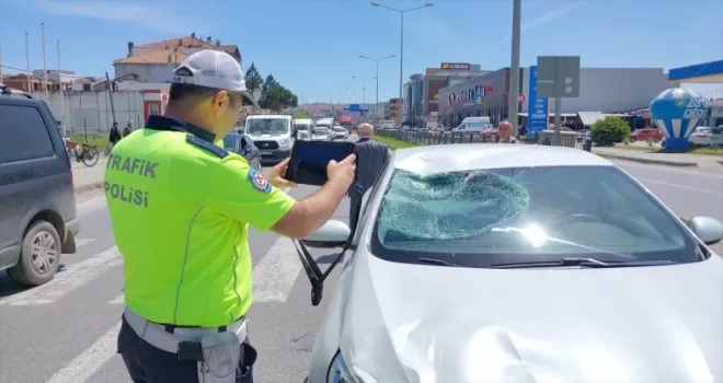 Samsun’da otomobilin çarptığı bisikletli yaralandı