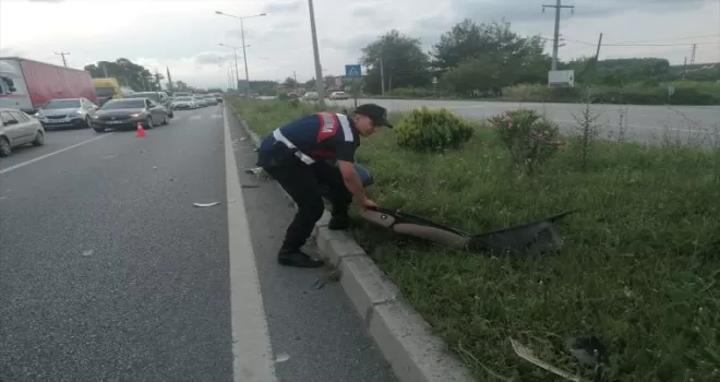 Samsun’da otomobilin çarptığı motosiklet sürücüsü ağır yaralandı