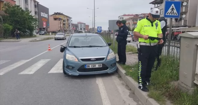 Samsun’da otomobilin çarptığı yaya bisiklet sürücüsü yaralandı