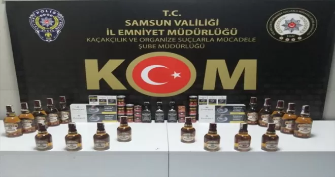 Samsun'da sahte içki operasyonunda bir şüpheli yakalandı