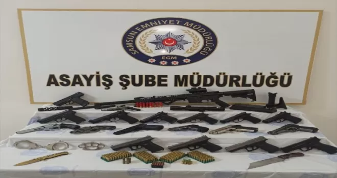 Samsun'da silah ticareti operasyonunda 2 zanlı yakalandı