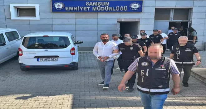 Samsun’da silahlı suç örgütü operasyonunda 19 zanlı yakalandı