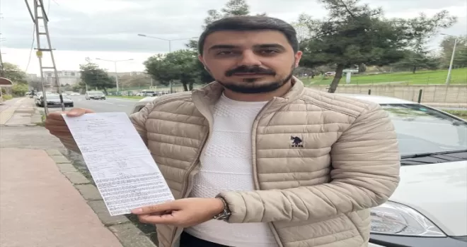 Samsun'da start-stop özellikli aracın sürücüsüne trafik cezası