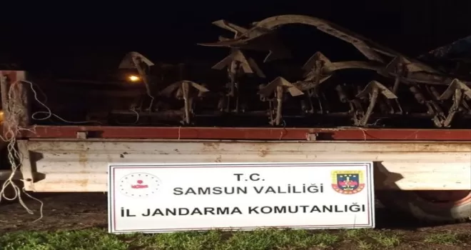 Samsun'da tarım aletleri çalan 2 zanlı yakalandı