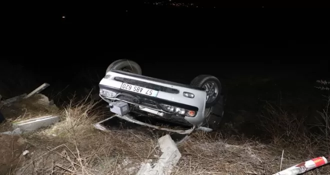 Samsun’da tarlaya devrilen otomobildeki 1 kişi yaralandı