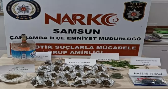 Samsun’da uyuşturucu operasyonunda 2 zanlı yakalandı