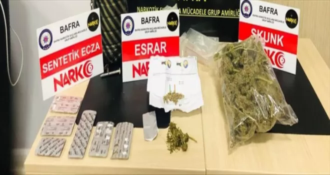 Samsun’da uyuşturucu operasyonunda yakalanan zanlı tutuklandı