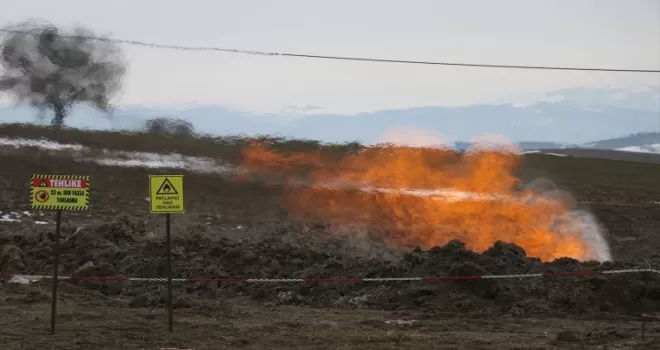 Samsun’daki sondaj yangını devam ediyor