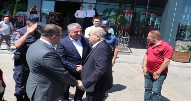 Samsun’dan ayrılan Vali Dağlı Havza’ya uğradı